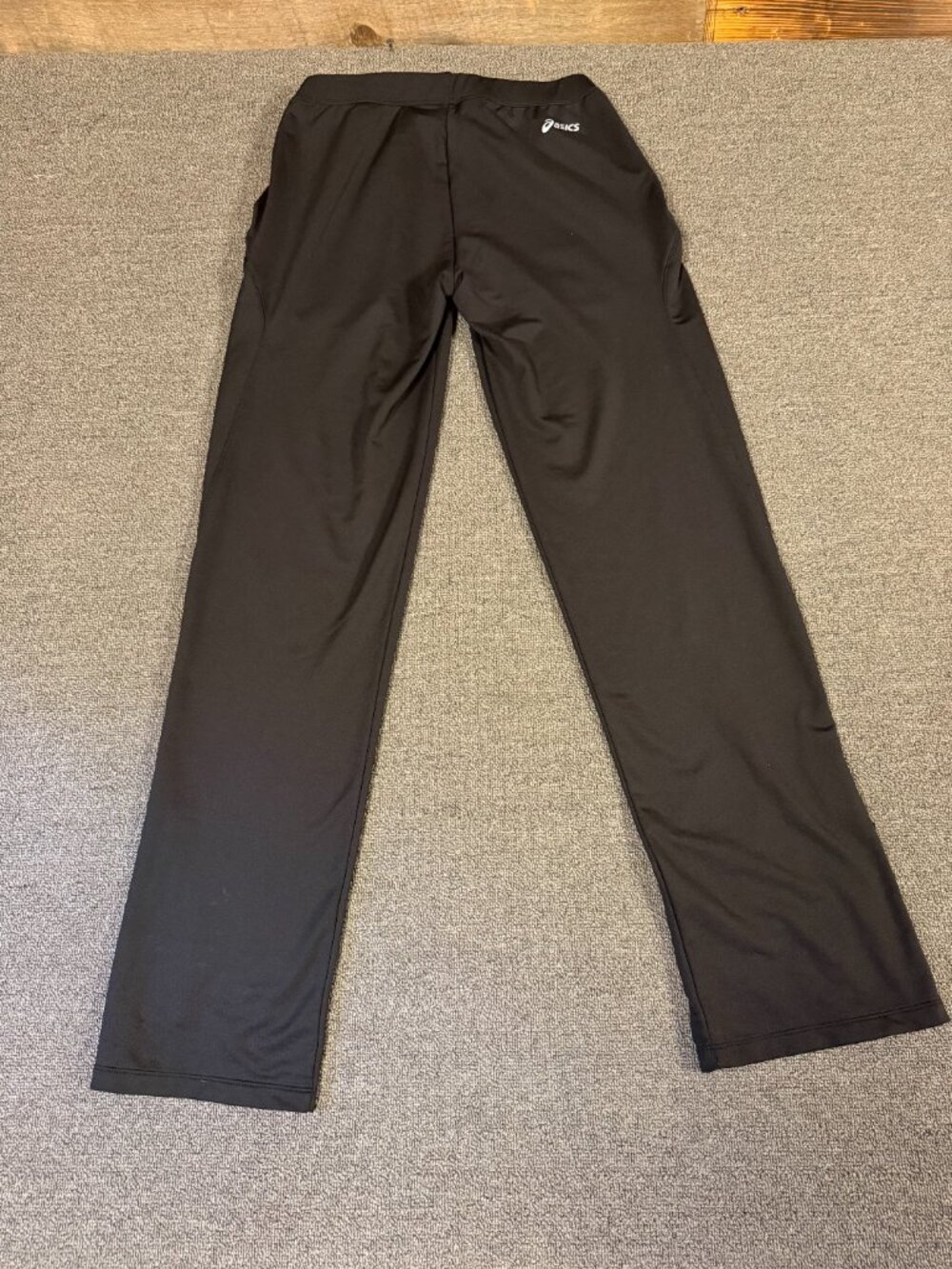 ASICS Black Athletic Pants Women's Medium Zip Pockets Running Performance - Picture 7 of 12